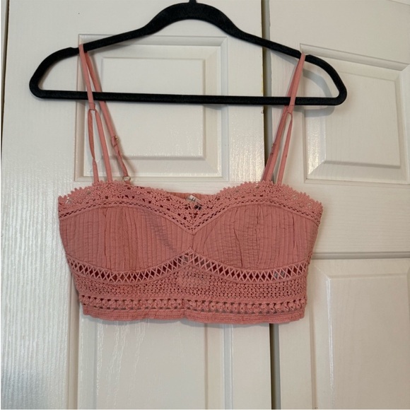 Beautiful Free People Delicate Pink Bralette Tallulah - Picture 4 of 7